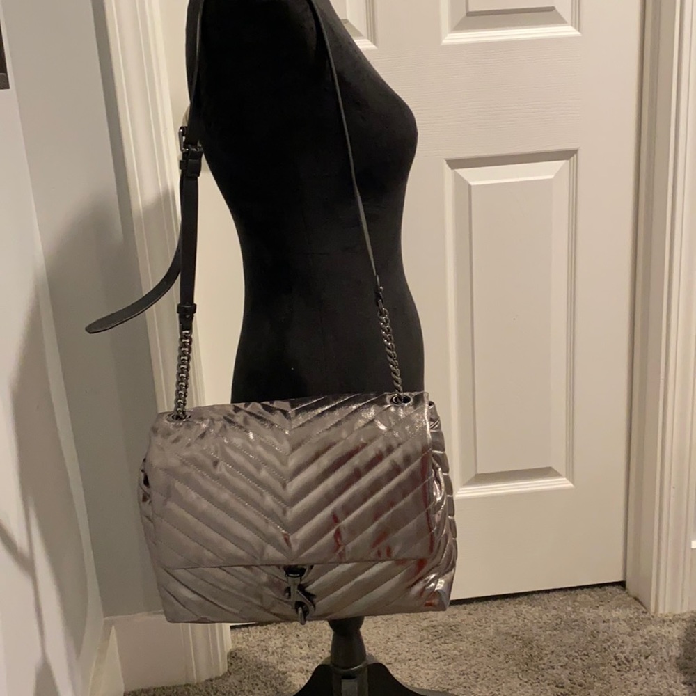 Rebecca Minkoff Edie nylon jumbo flap shoulder bag